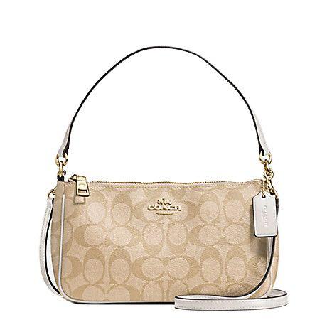 coach top handle pouch crossbody