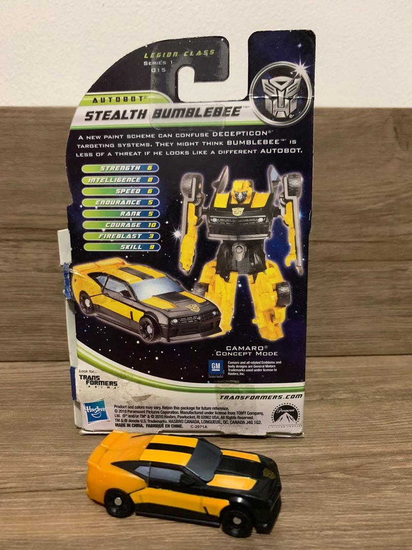 Cyberverse Stealth Bumblebee (Category: Action & Battle Toys) located in Quezon City. Submitted by allens_store (Listing ID 236645854, Image 3). Description: STEALTH BUMBLEBEE Dark of the Moon Opened Packaging Mint condition RELEASED 2010 CYBERVERSE STEALTH BUMBLEBEE figure converts from robot mode to CAMARO mode and back! .