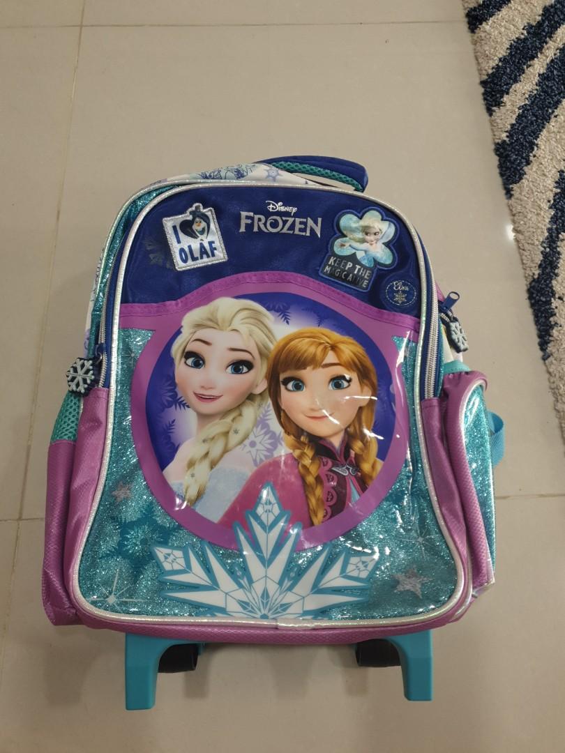 Disney Frozen Elsa Trolley School Bag Babies Kids Strollers