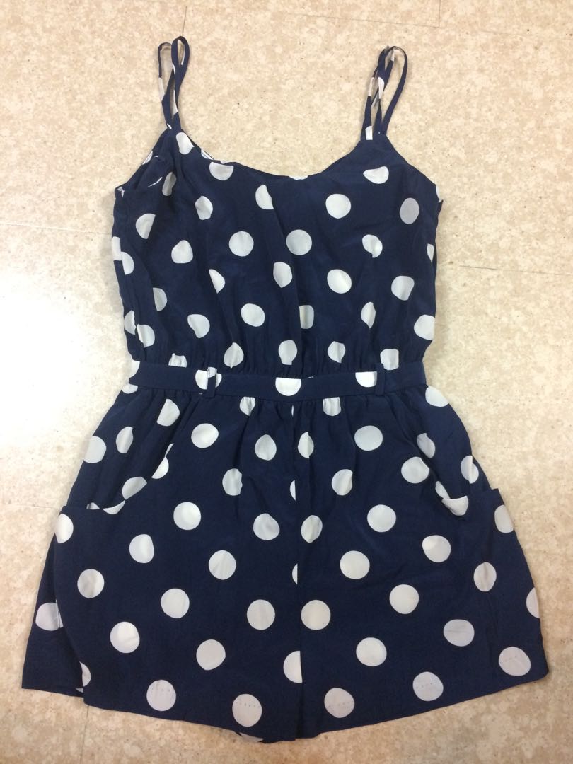 american eagle polka dot jumpsuit