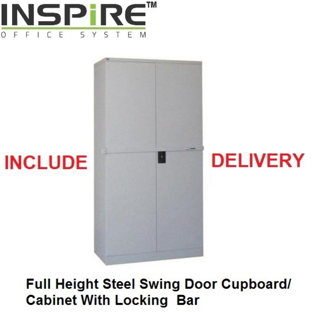 Full Height Steel Cupboard Swing Door With Locking Bar Home