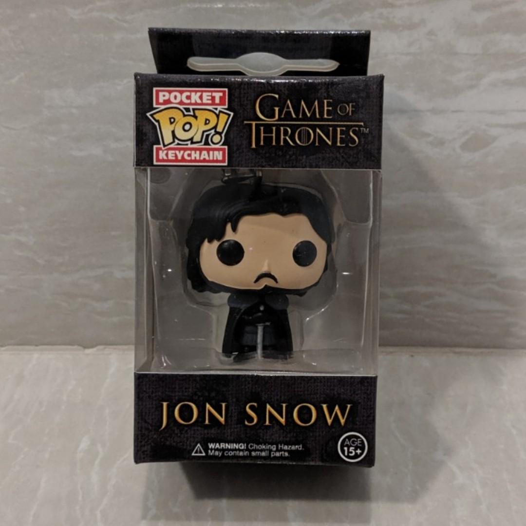 Funko Pop Keychain Game Of Thrones Jon Snow Toys Games Bricks Figurines On Carousell