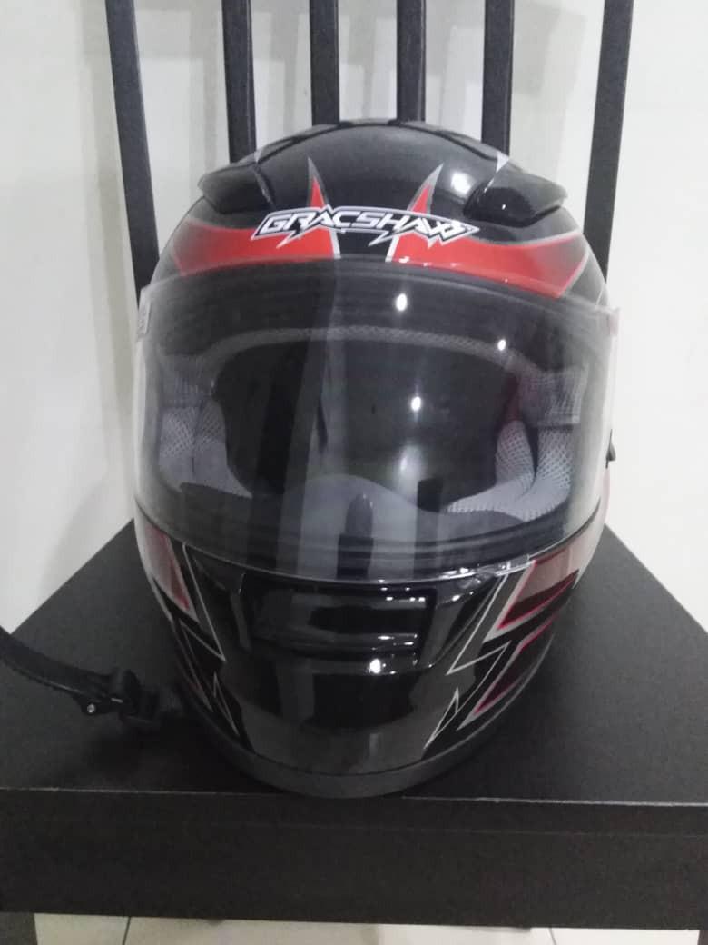 Gracshaw Fullface Helmet Motorbikes on Carousell