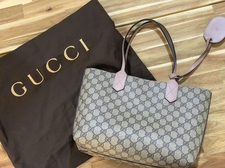 Gucci reversible store tote pink