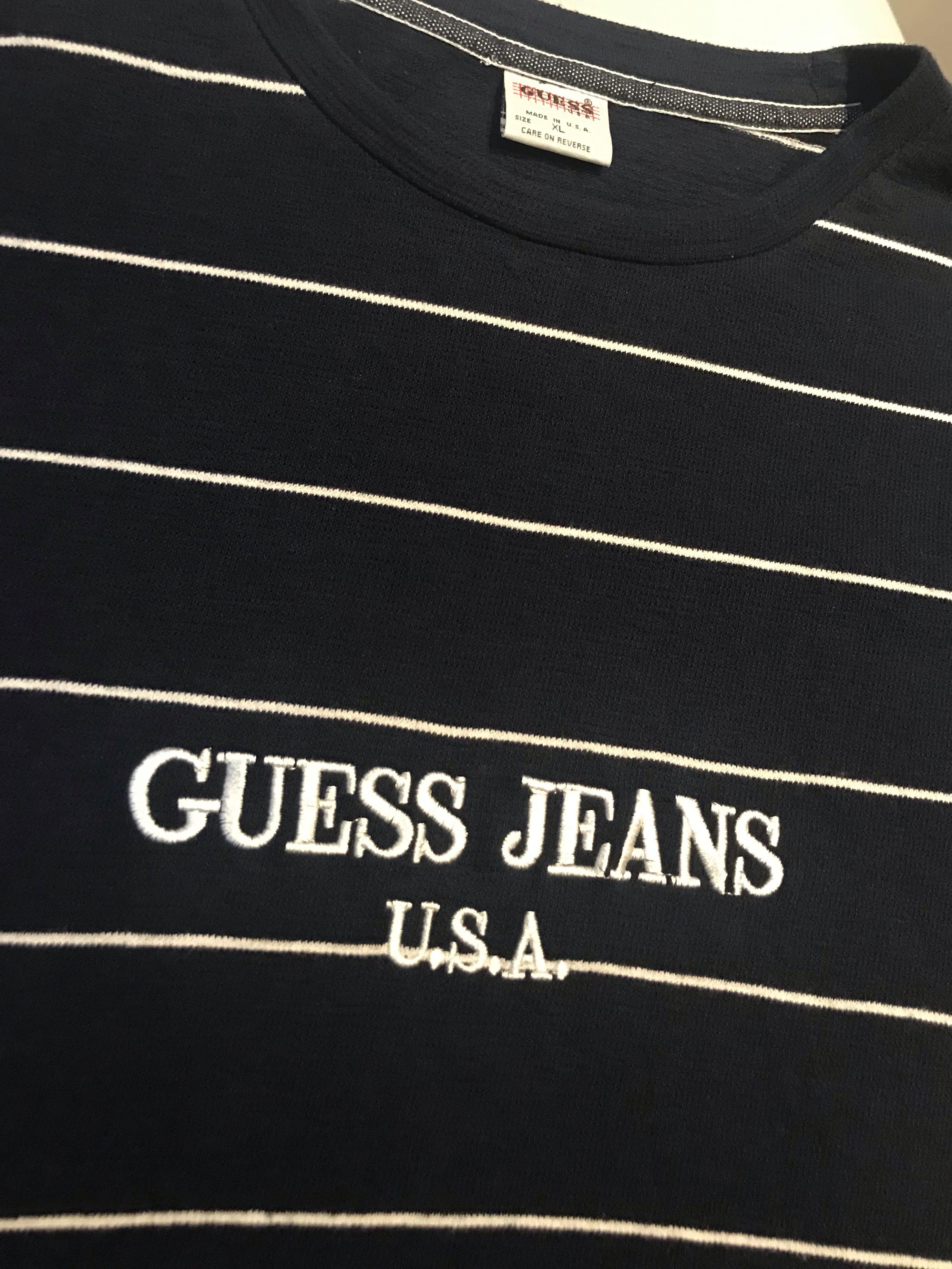 guess striped sweater