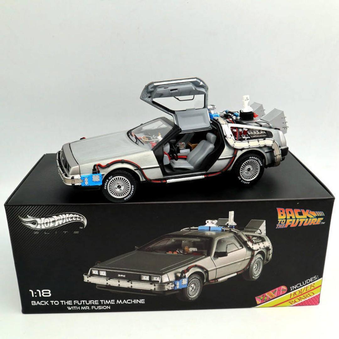 Hot Wheels 1 18 Elite Back To The Future Time Machine Toys Games Bricks Figurines On Carousell