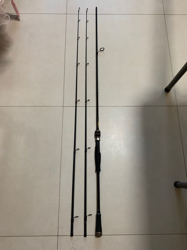 Hunting black fishing rod, Sports Equipment, Fishing on Carousell