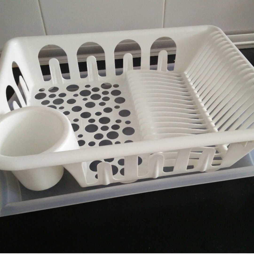 IKEA Dish Rack + Tray (Rak Pengering Piring), Kitchen & Appliances di