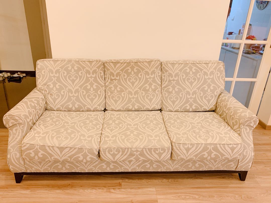 King Koil fabric sofa (3+2 seater), Furniture & Home Living, Furniture