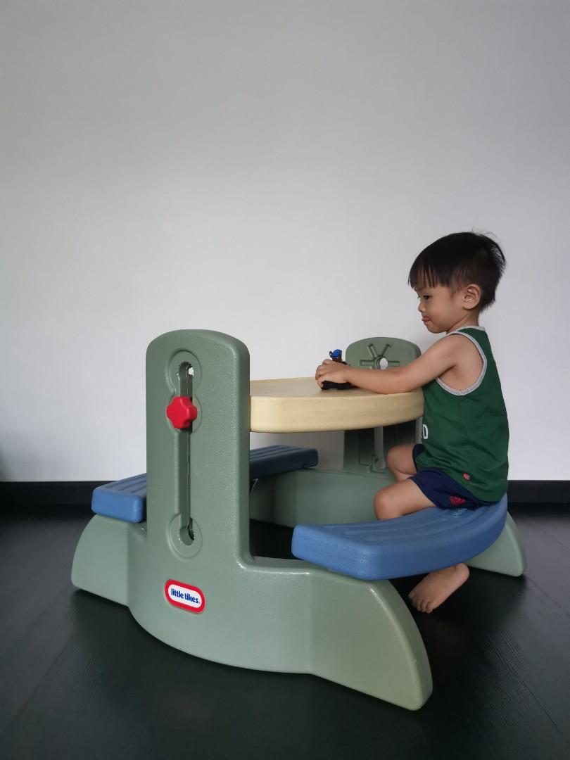 Little Tikes Adjust And Draw Table Bench Babies Kids Toys