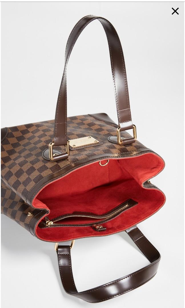 Louis Vuitton Brown Damier Ebene Hampstead PM Leather Cloth Pony-style  calfskin ref.930043 - Joli Closet