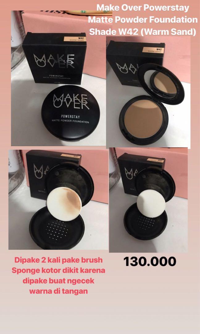 Make Over Powerstay Matte Powder Foundation Shade W42 Kesehatan Kecantikan Rias Wajah Di Carousell
