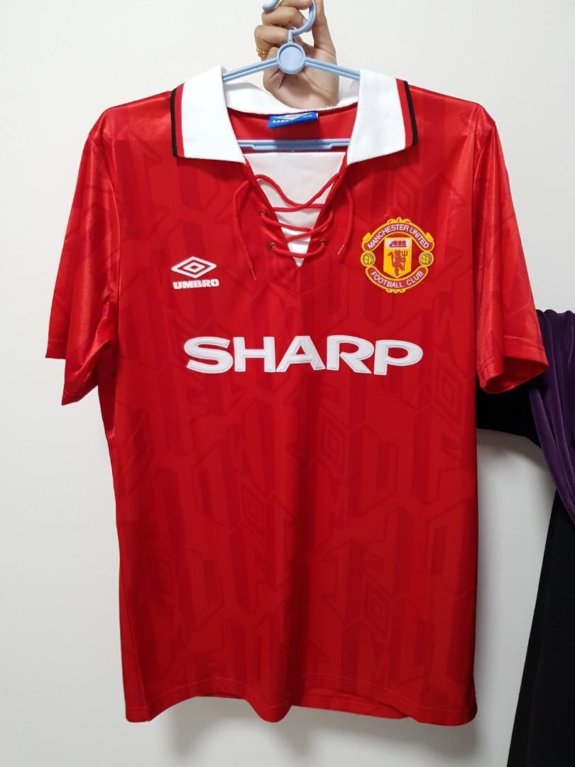 manchester united old school jersey