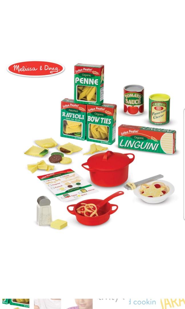 Melissa Doug Prepare Serve Pasta Play Pretend Kitchen Toy Food Toys Games Others On Carousell