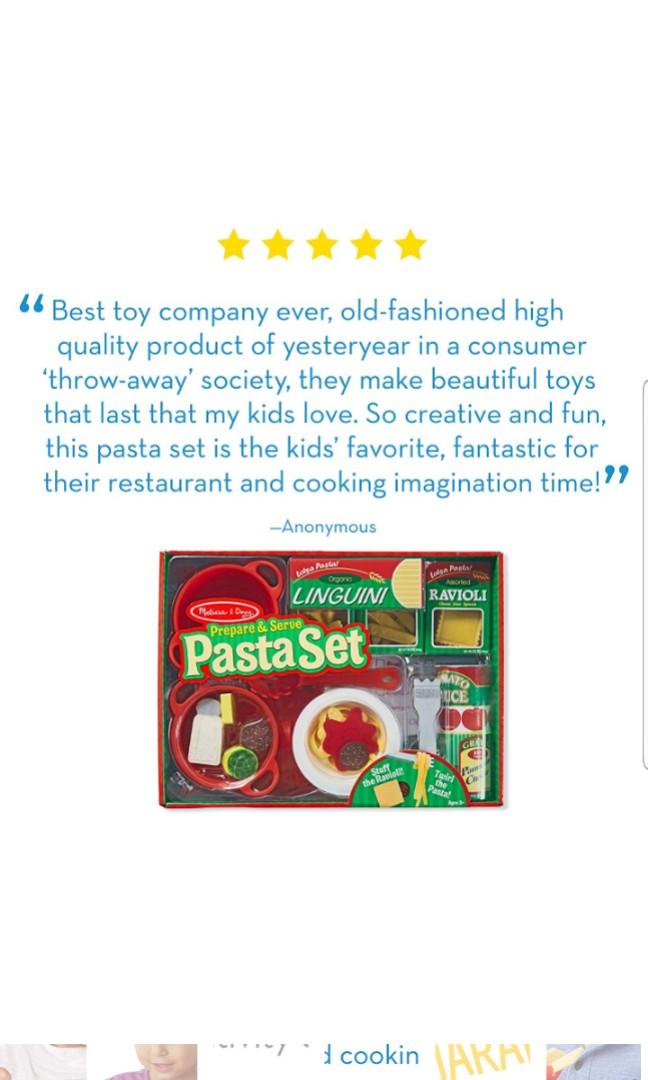 melissa and doug pasta restaurant