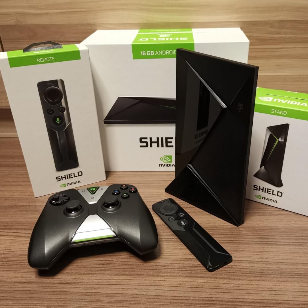 Nvidia Shield 16gb Remote Stand Electronics Others On Carousell