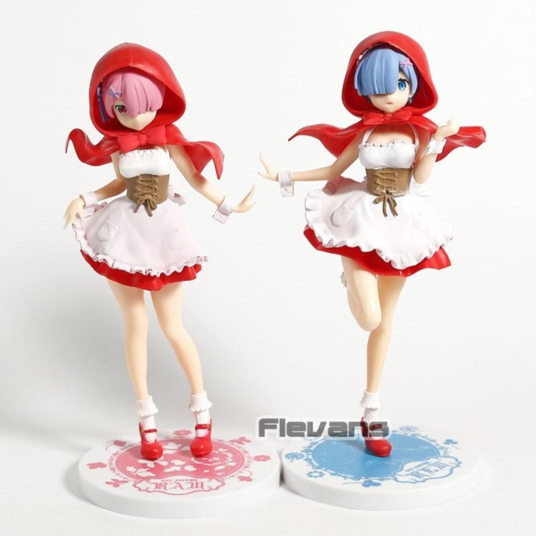 Red hood Figure Model New Re:Life in a different world from zero Rem Ram Ver 