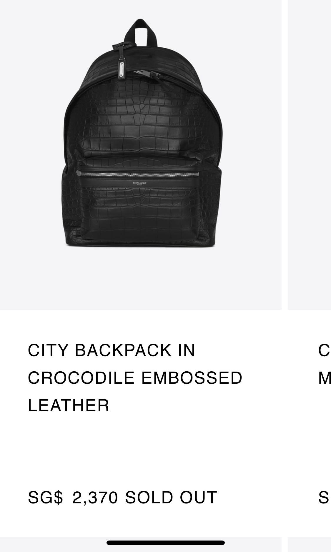 Louis Vuitton Introduces Crocodile Leather Backpack at $79K