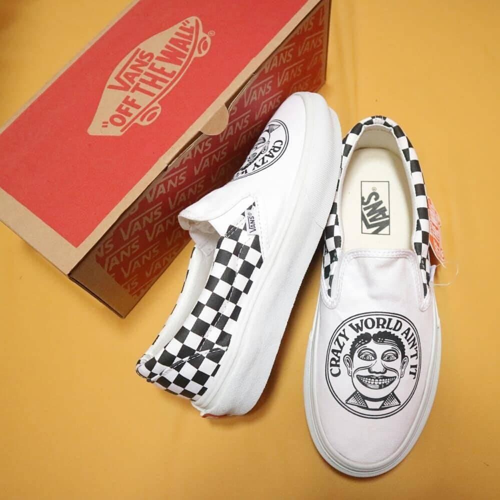 Sepatu Vans Catur Slip On Fesyen Pria Sepatu Sneakers Di Carousell