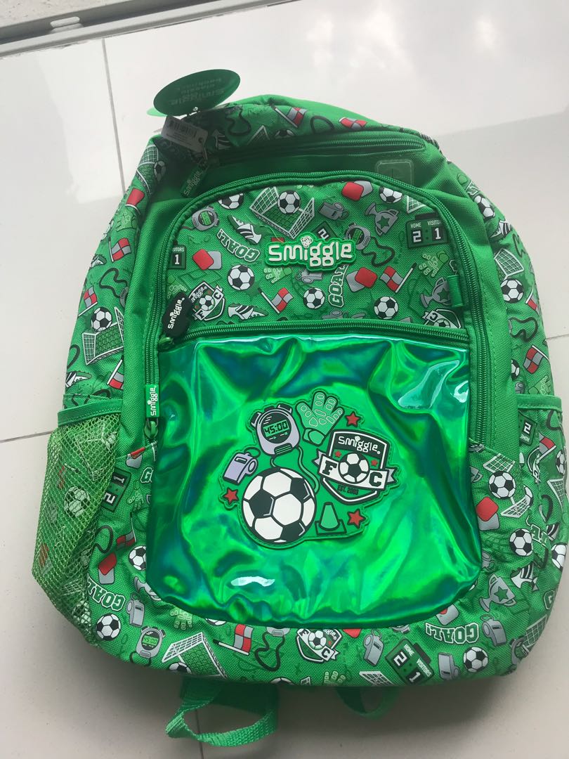 Smiggle Football theme Backpack, Babies & Kids, Going Out, Diaper Bags ...