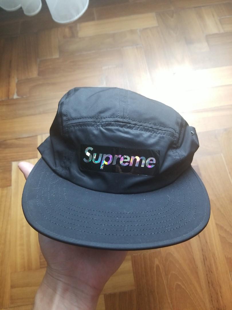 Supreme Holographic Logo Camp Camp Black SS19