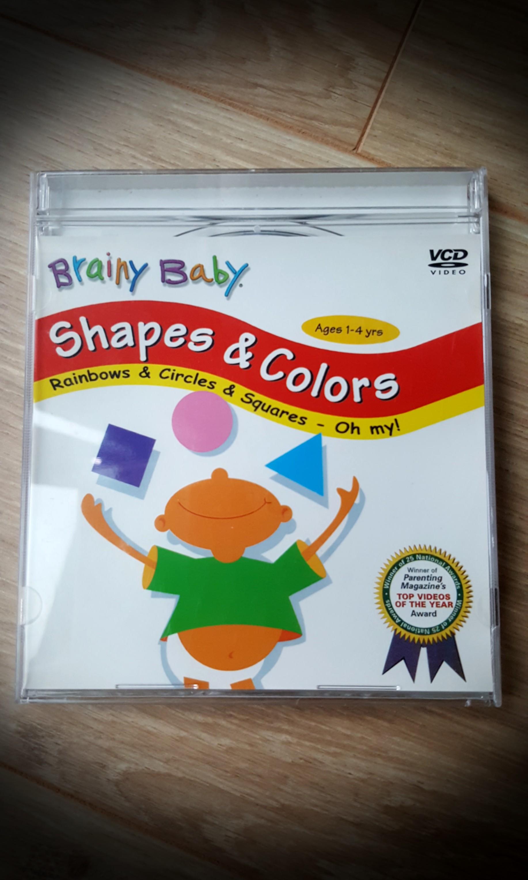 VCD Brainy Baby Shapes & Colors, Hobbies & Toys, Books & Magazines
