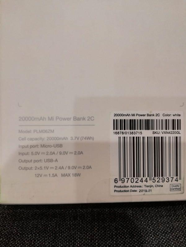 Xiaomi Powerbank 20000mAh, Mobile Phones & Gadgets, Mobile & Gadget ...