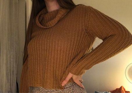 Knit turtle neck sweater
