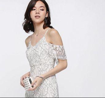 LB Love Bonito Marish Lace Off Shoulder Dress