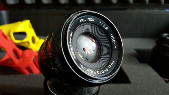 Fuji japan 55mm f2.2 prime lens for fuji canon sony dslr