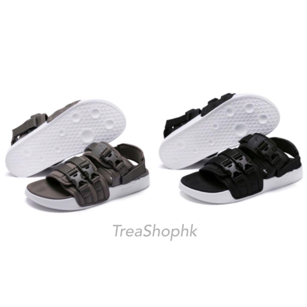 puma leadcat ylm 19 sandals in black