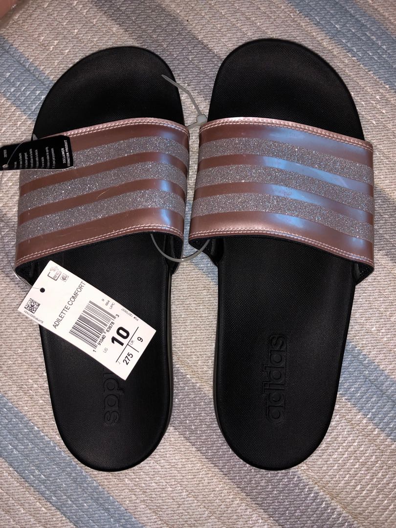 adidas adilette cloudfoam rose gold