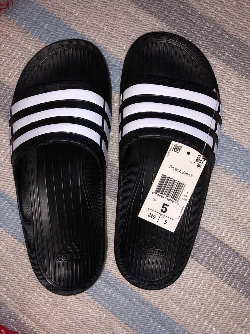 adidas slippers size 5