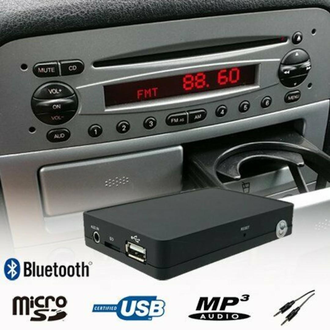 Alfa Romeo Fiat Bluetooth Interface 快意愛快原車機頭增加藍牙音樂裝置usb Sd Aux In 汽車配件 電子配件 Carousell