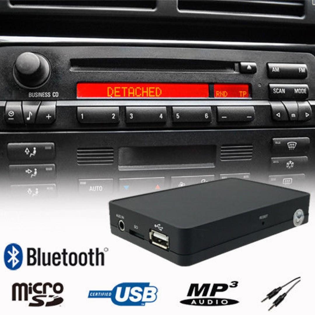 寶馬bmw E46 Bluetooth 原車機頭增加藍牙裝置a2dp Usb Sd Aux In 汽車配件 電子配件 Carousell