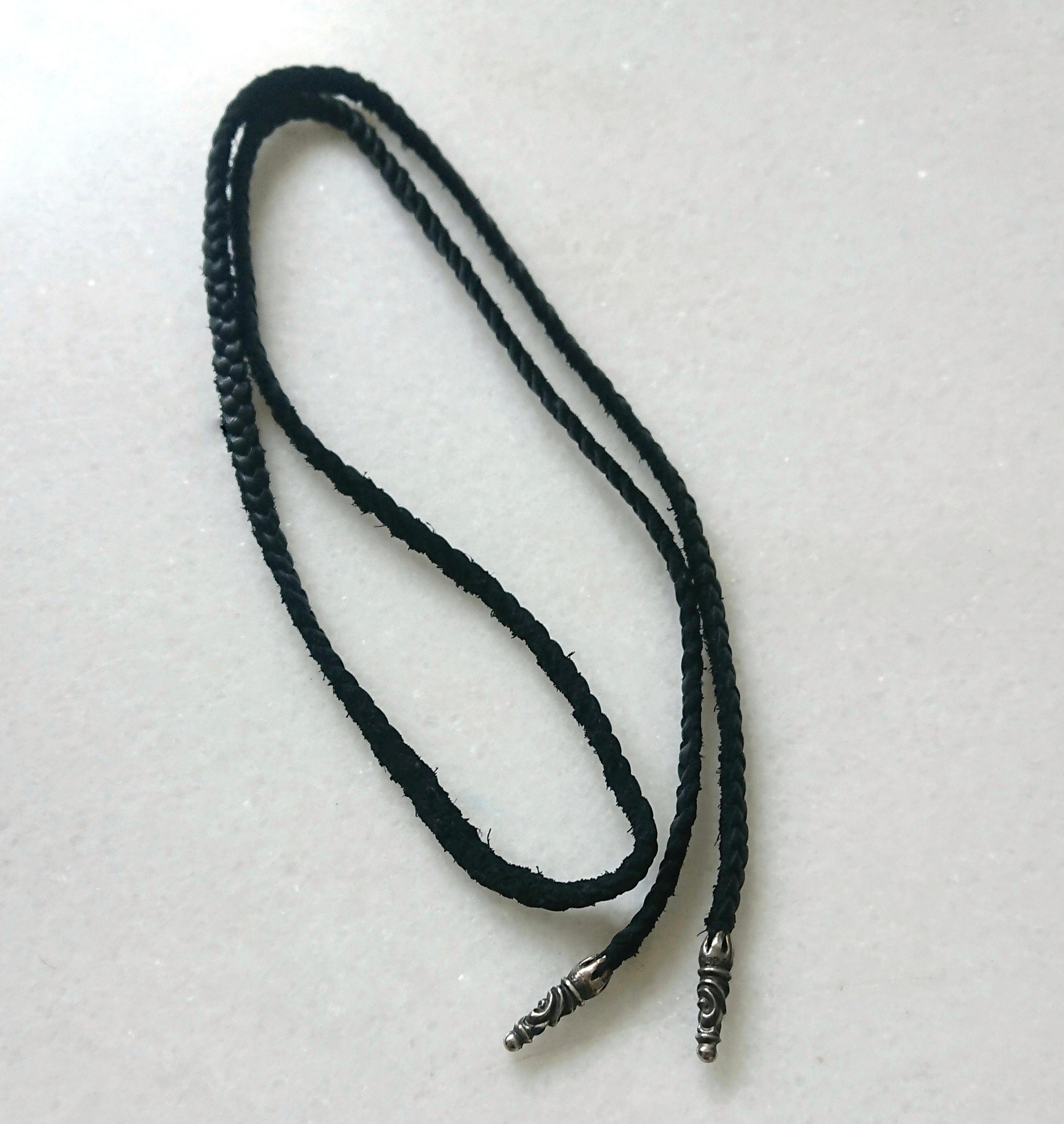 Chrome hearts leather necklace sale