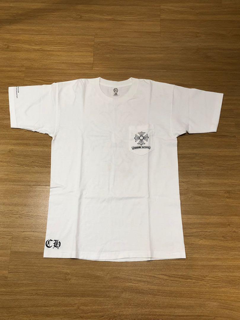 Chrome hearts pocket tee white clearance