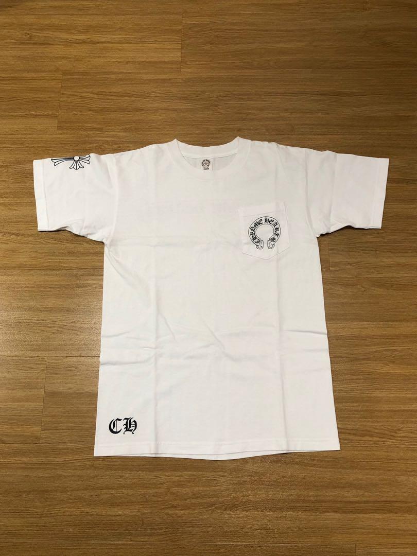 Chrome hearts pocket tee white clearance