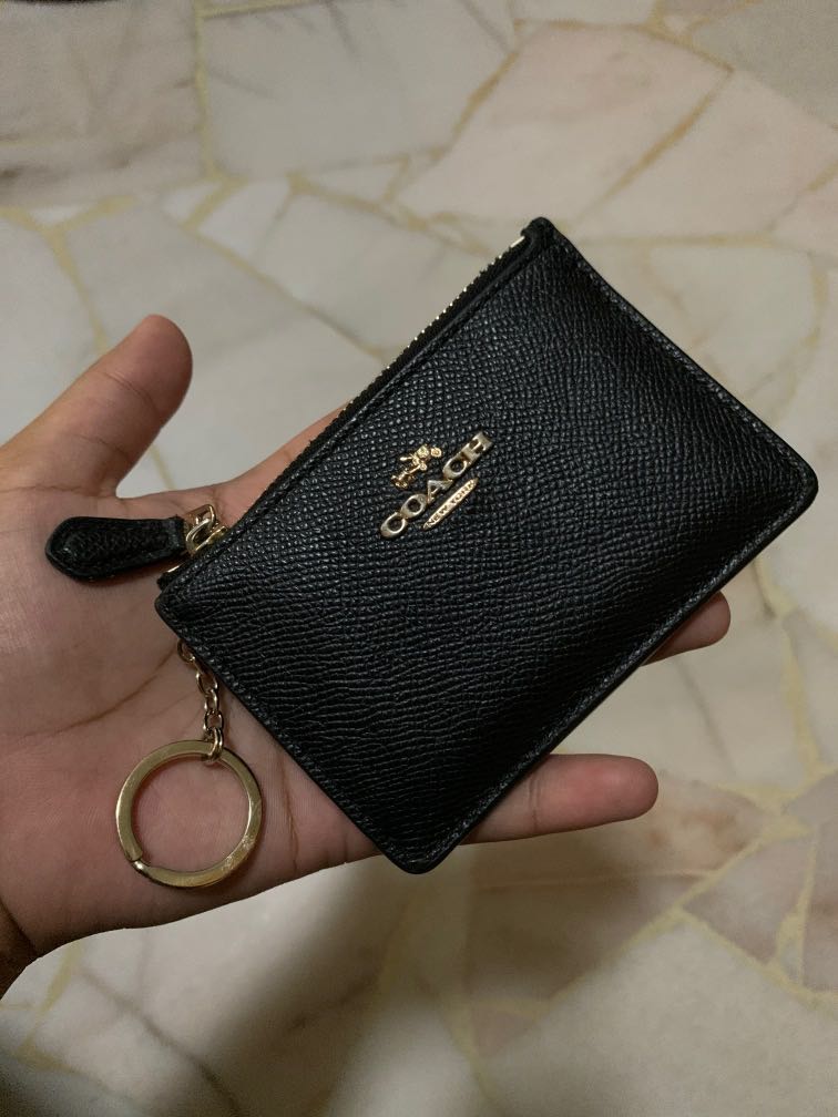 coach coin card case