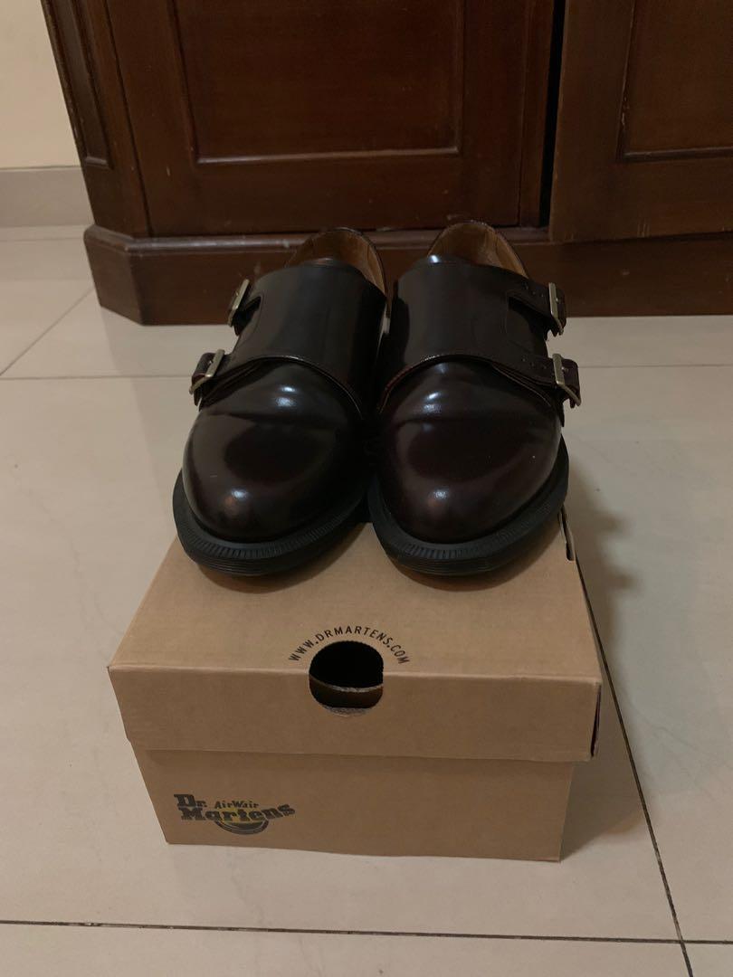Dr. Martens Pandora Cherry Red Fesyen Pria Sepatu Sepatu