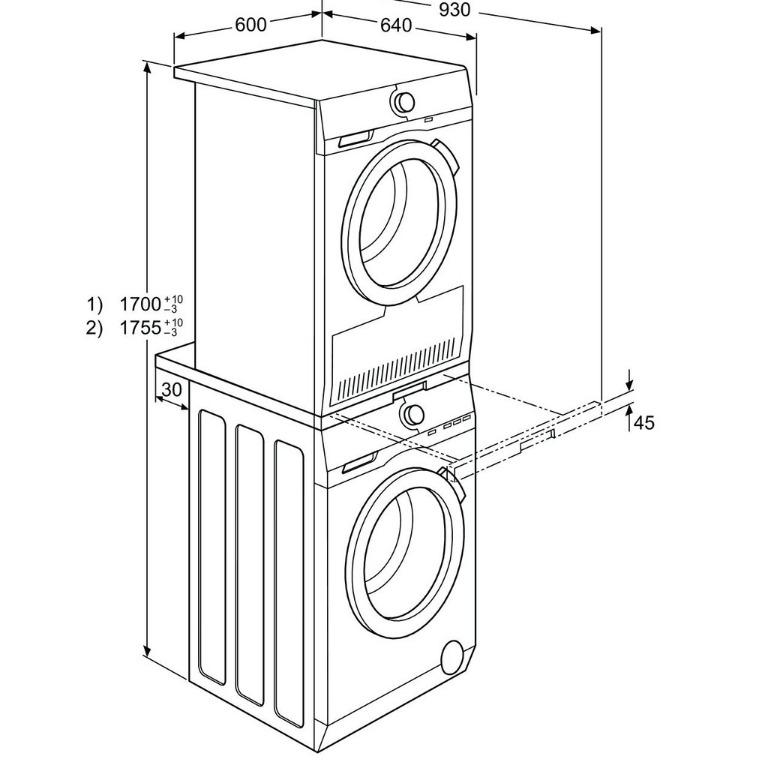 Electrolux Washing Machine & Dryer Laundry Stacking Kit 4500002