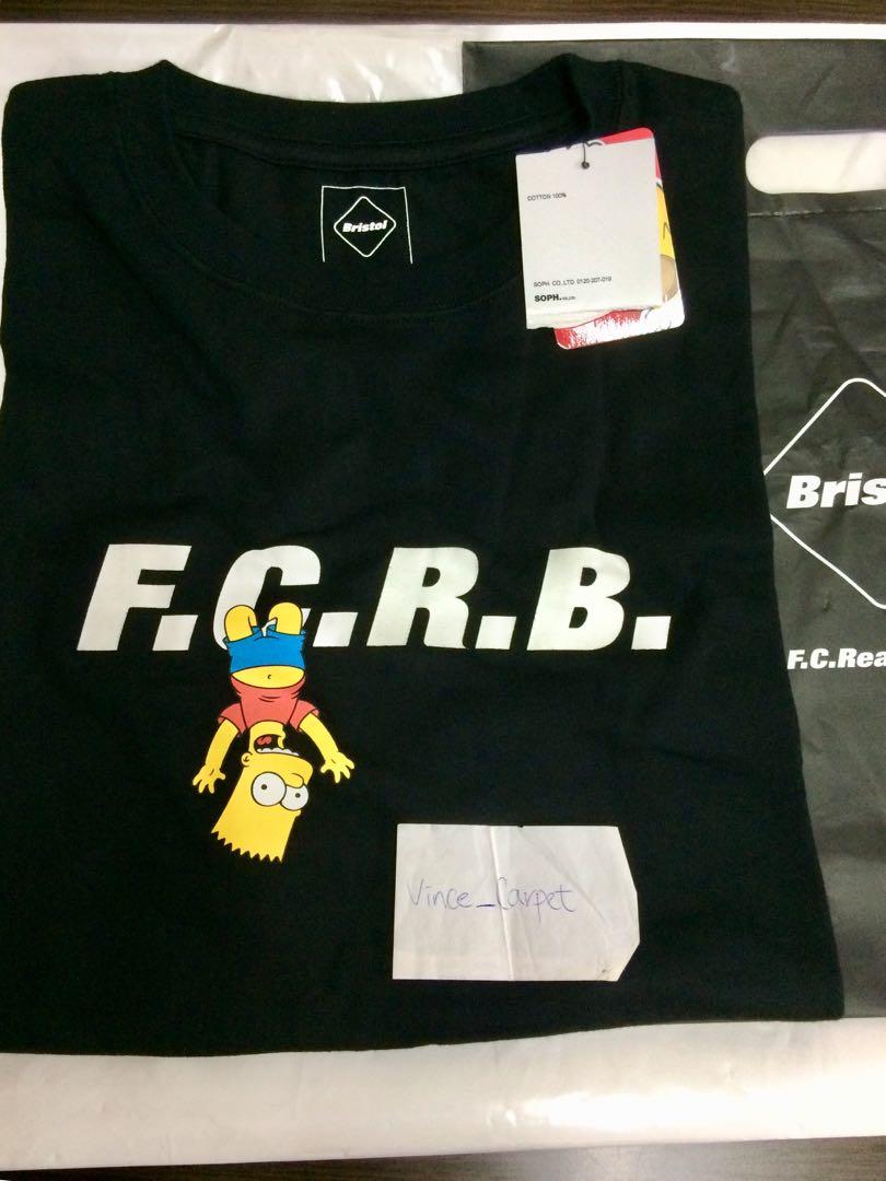 F.C.Real Bristol FCRB SIMPSONS TEE BLACK, 男裝, 外套及戶外衣服