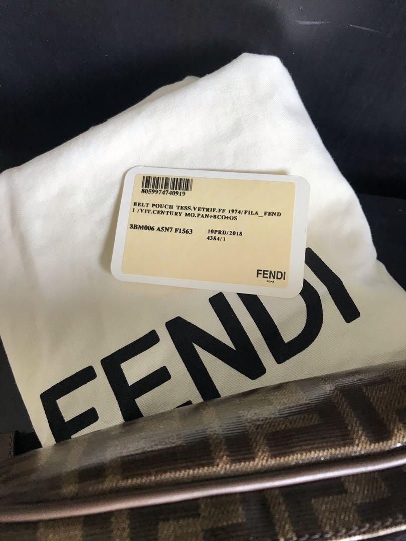 Fendi Mania Logo Fanny Pack, Luxury 