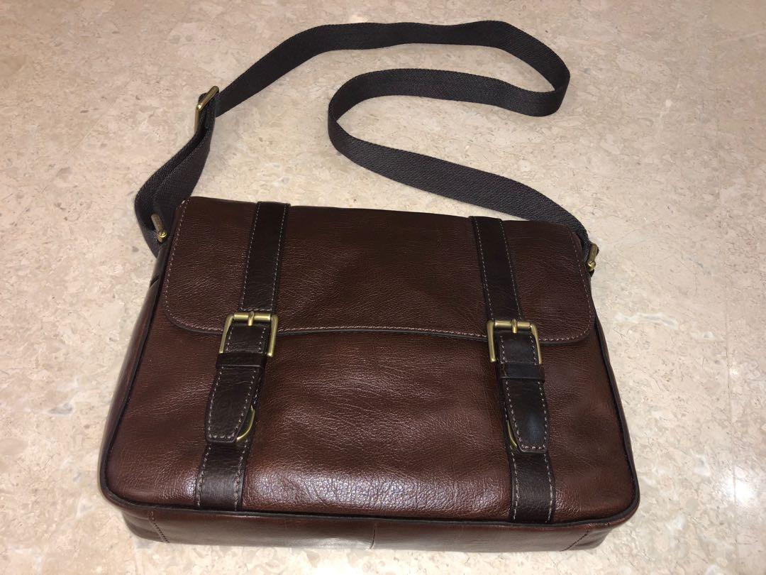 fossil messenger bag