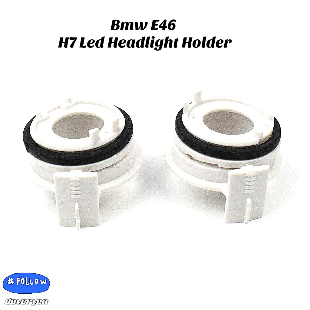 2 pcs H7 Xenon Bulbs Adapters Fits BMW E46 3 Series 325i 325ci 330i 330ci 