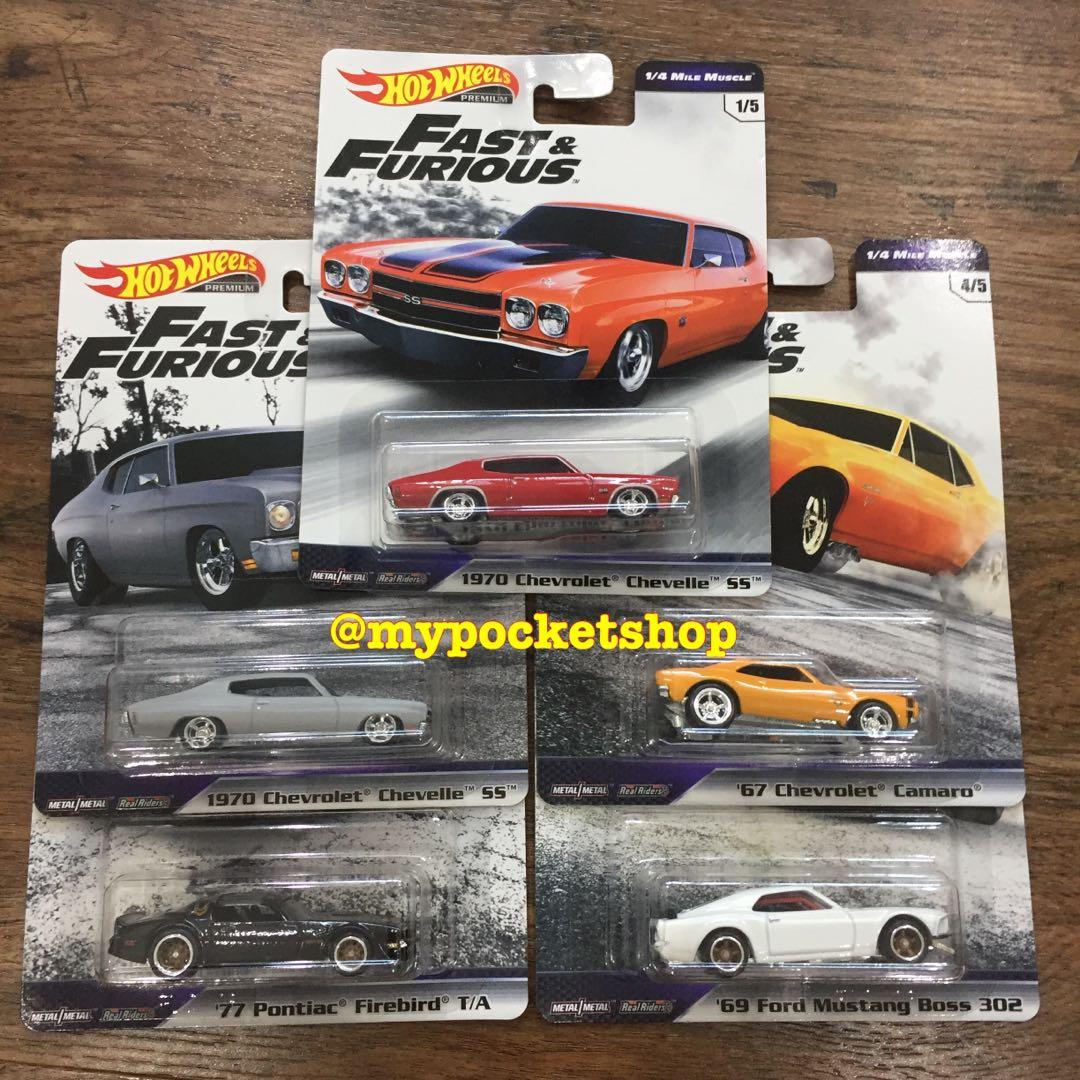 hot wheels premium fast and furious box set