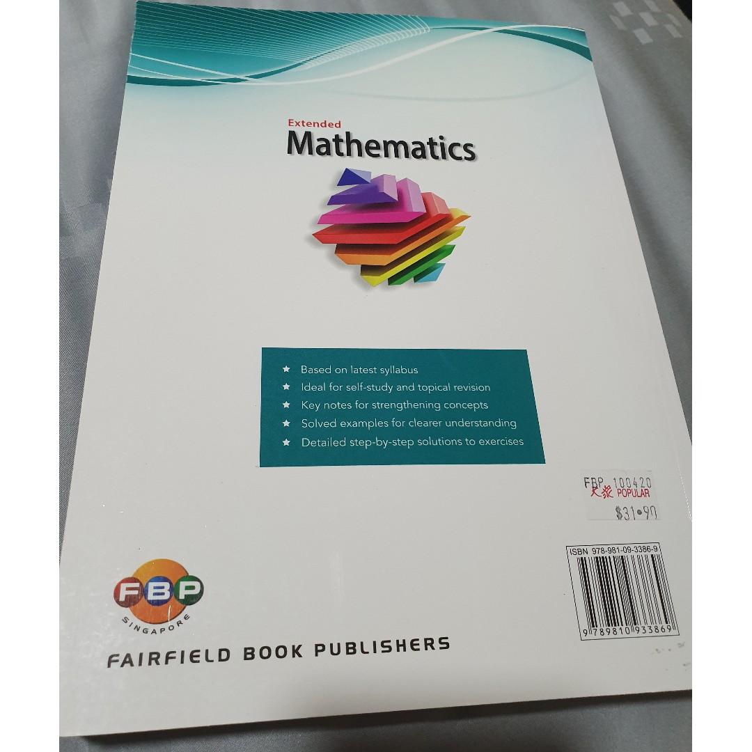 IGCSE Extended Mathematics (A Complete Revision) (Fairfield), Hobbies ...