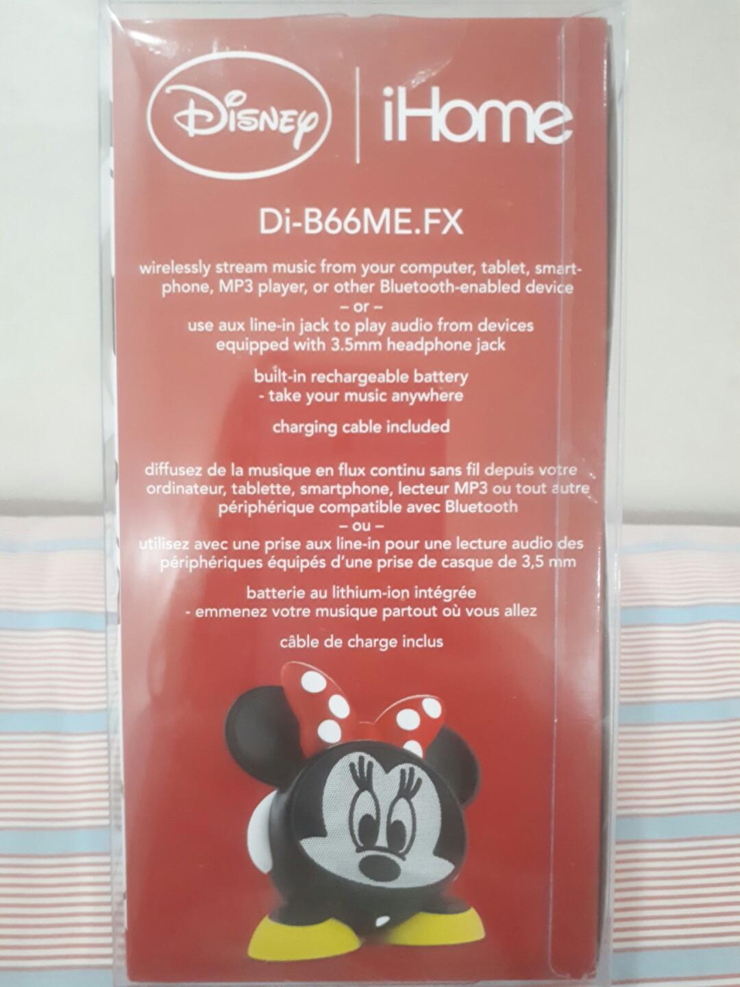 iHome Minnie Mouse Bluetooth Speaker Audio Soundbars Speakers