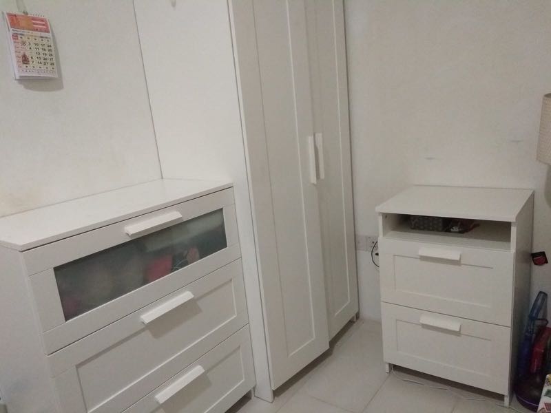 Ikea Wardrobe Chest Of Drawers And Side Table Furniture Shelves