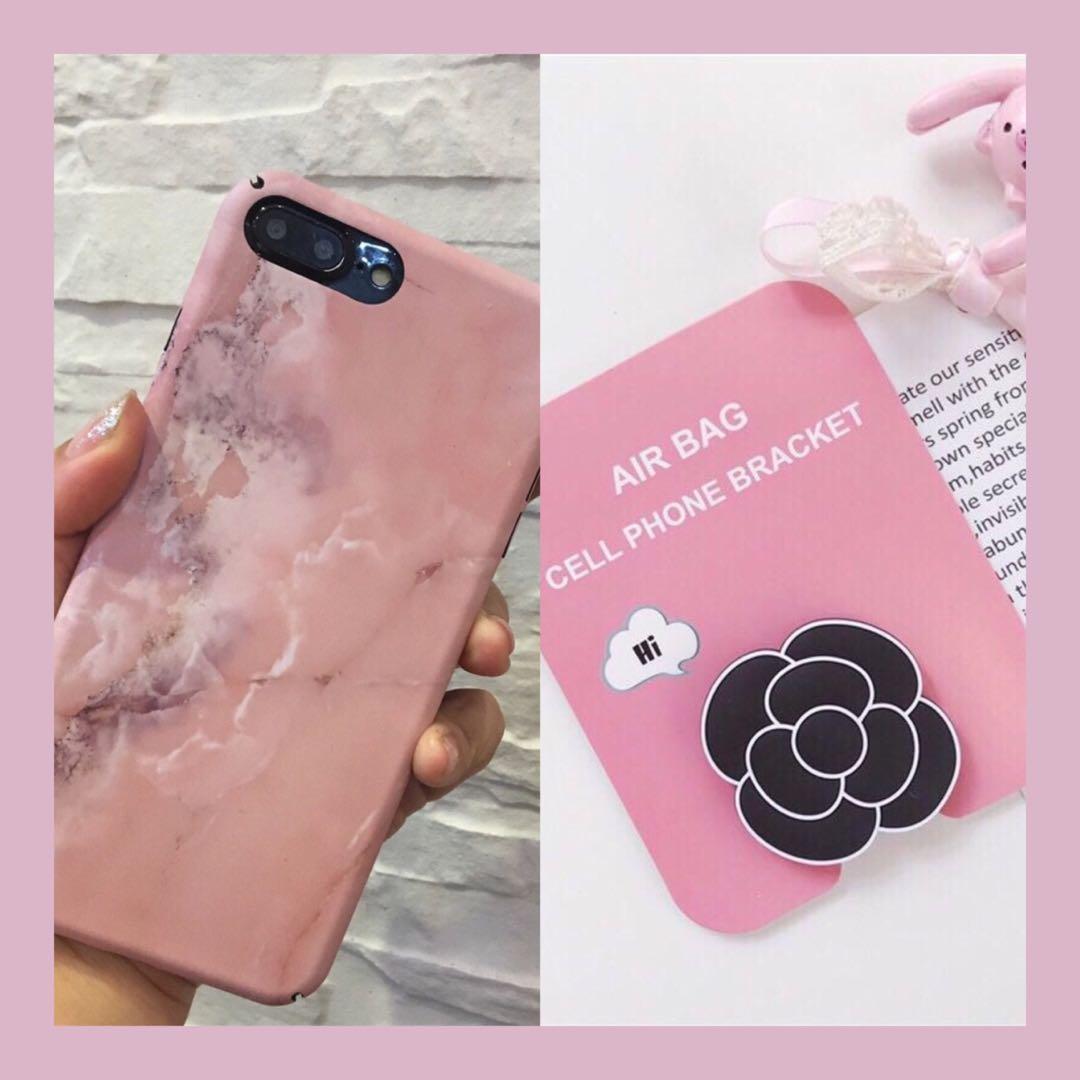 Iphone 6 Pink Latte Marble Case Black Rose Pop Socket Telepon Seluler Tablet Aksesoris Tablet Handphone Casing Sarung Di Carousell If you're looking for that finished countertop look, vivibin has a selection of cases with a marble appearance in a variety of pinkish, pearlescent hues. iphone 6 pink latte marble case black rose pop socket